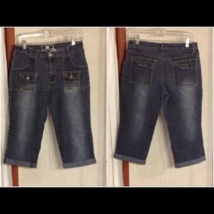 Womens/Juniors Blue Denim Rave 4 Real Capri jeans